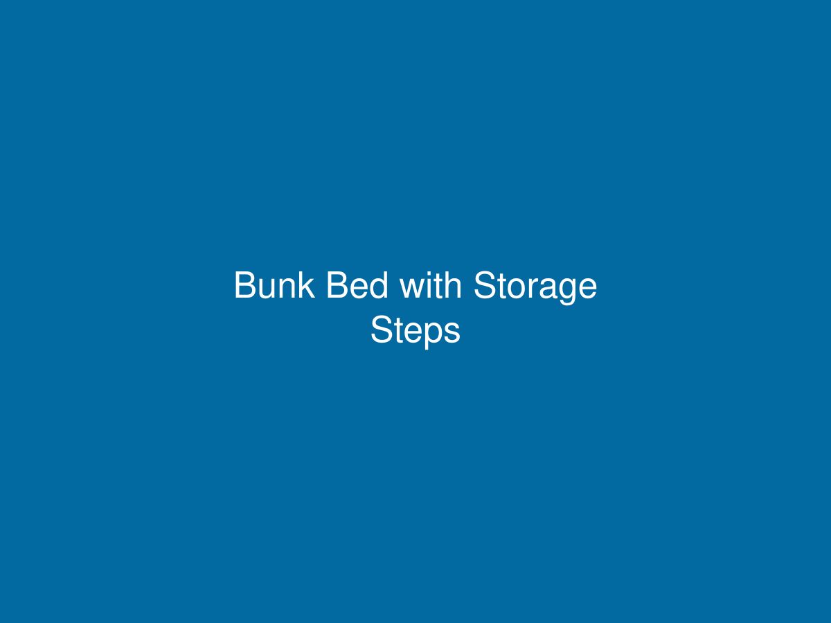 Bunk Bed with Storage Steps — photo 1 of 1