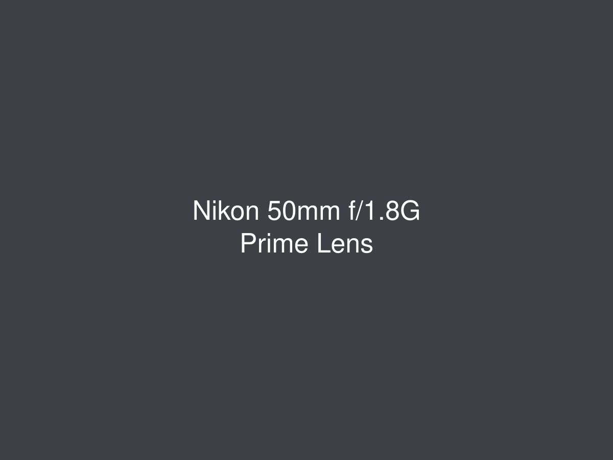 Nikon 50mm f/1.8G Prime Lens — photo 1 of 1