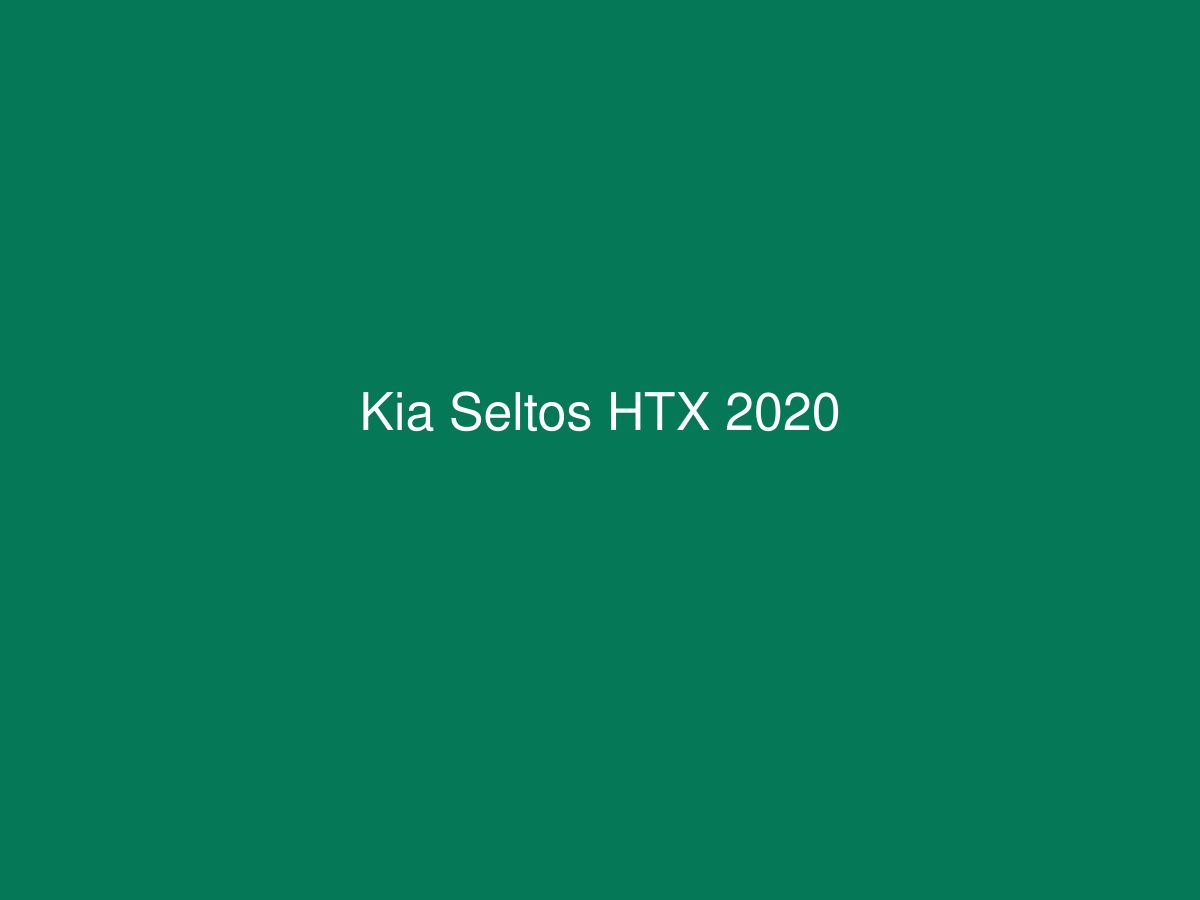 Kia Seltos HTX 2020 — photo 1 of 1