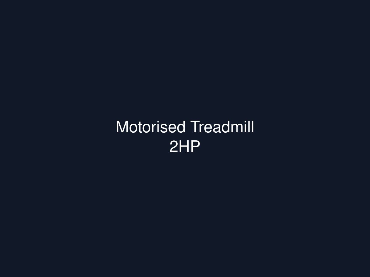 Motorised Treadmill 2HP — photo 1 of 1
