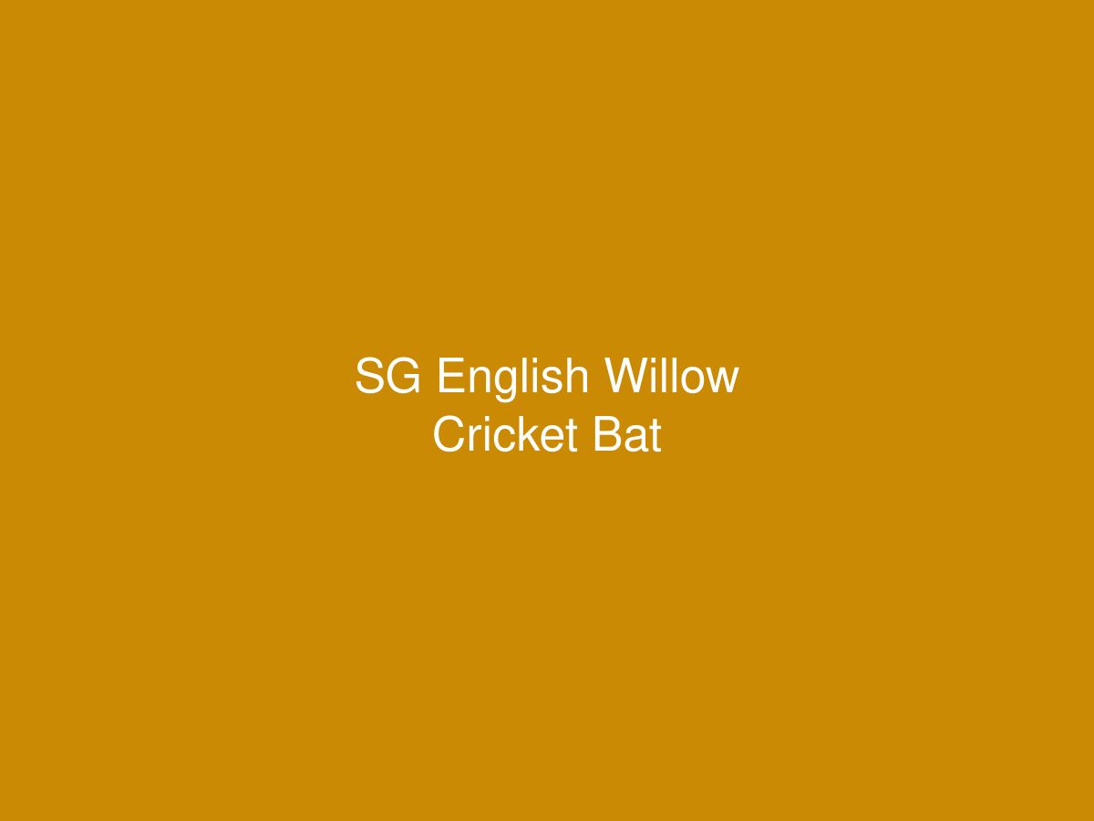 SG English Willow Cricket Bat — photo 1 of 1
