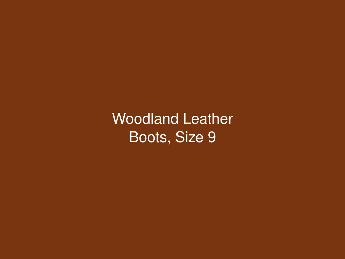 Woodland Leather Boots, Size 9 — photo 1 of 1