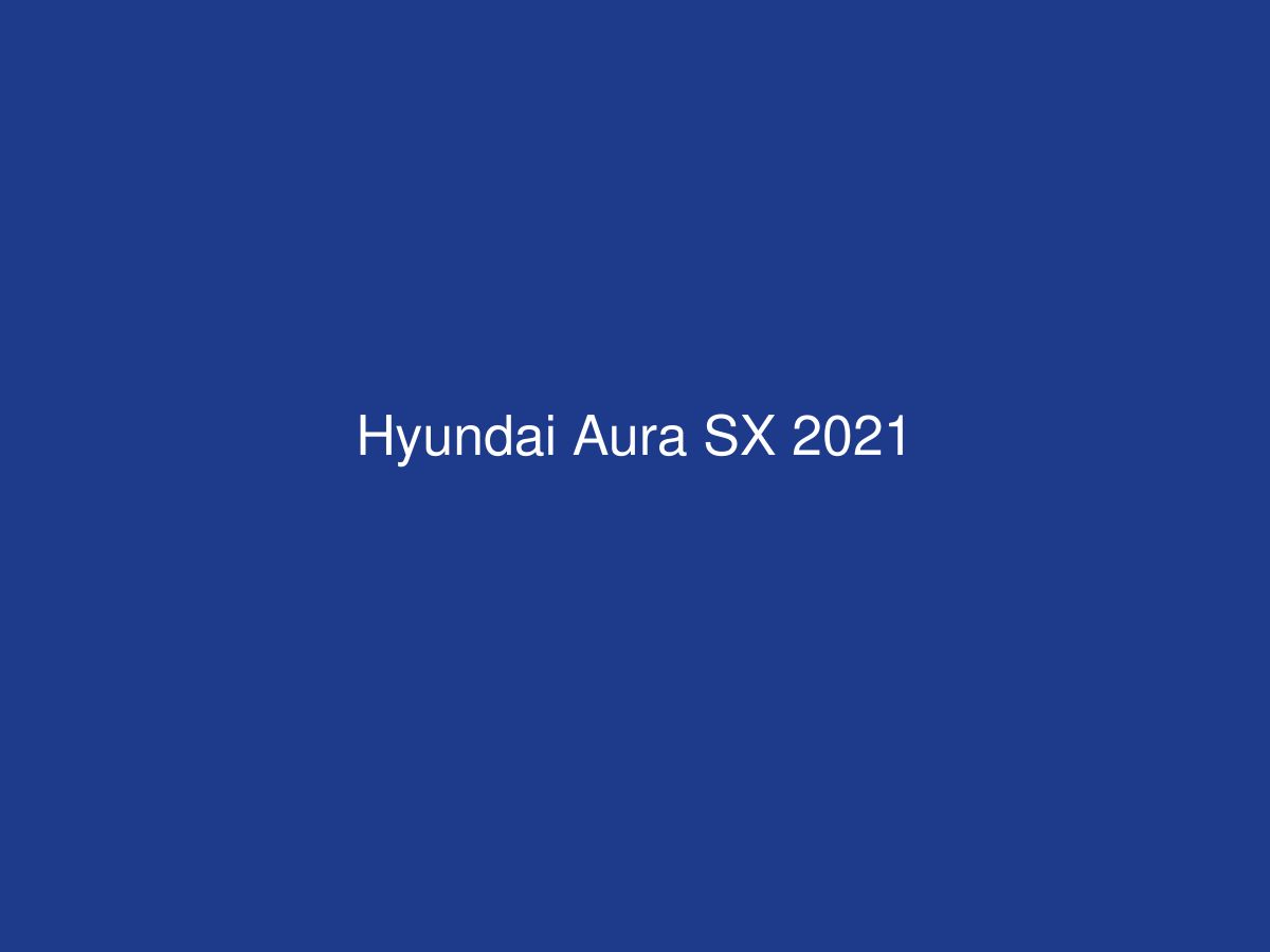 Hyundai Aura SX 2021 — photo 1 of 1