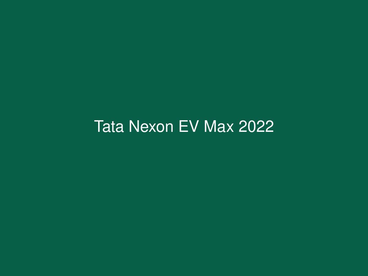 Tata Nexon EV Max 2022 — photo 1 of 1