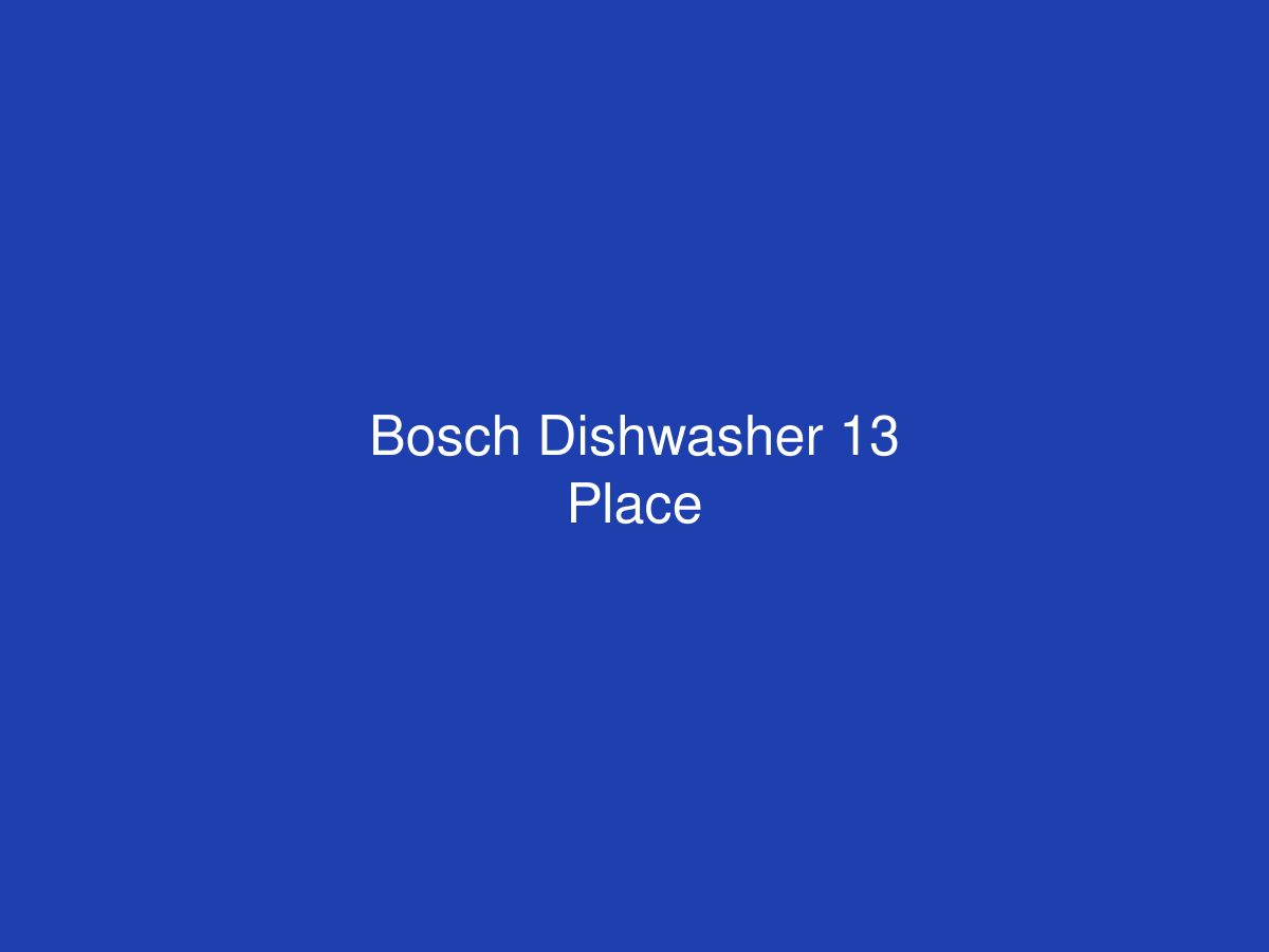 Bosch Dishwasher 13 Place — photo 1 of 1
