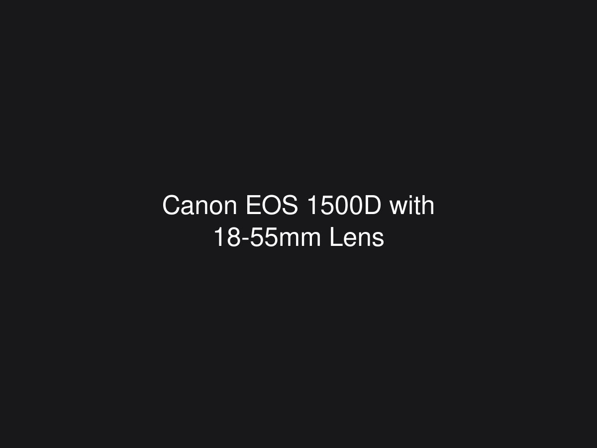 Canon EOS 1500D with 18-55mm Lens — photo 1 of 1