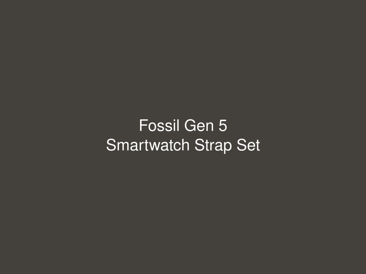 Fossil Gen 5 Smartwatch Strap Set — photo 1 of 1