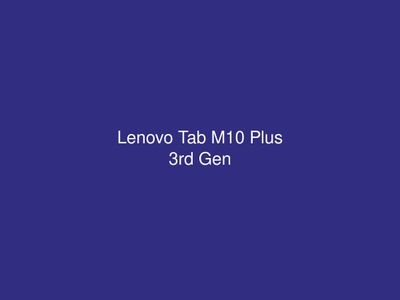 Lenovo Tab M10 Plus 3rd Gen