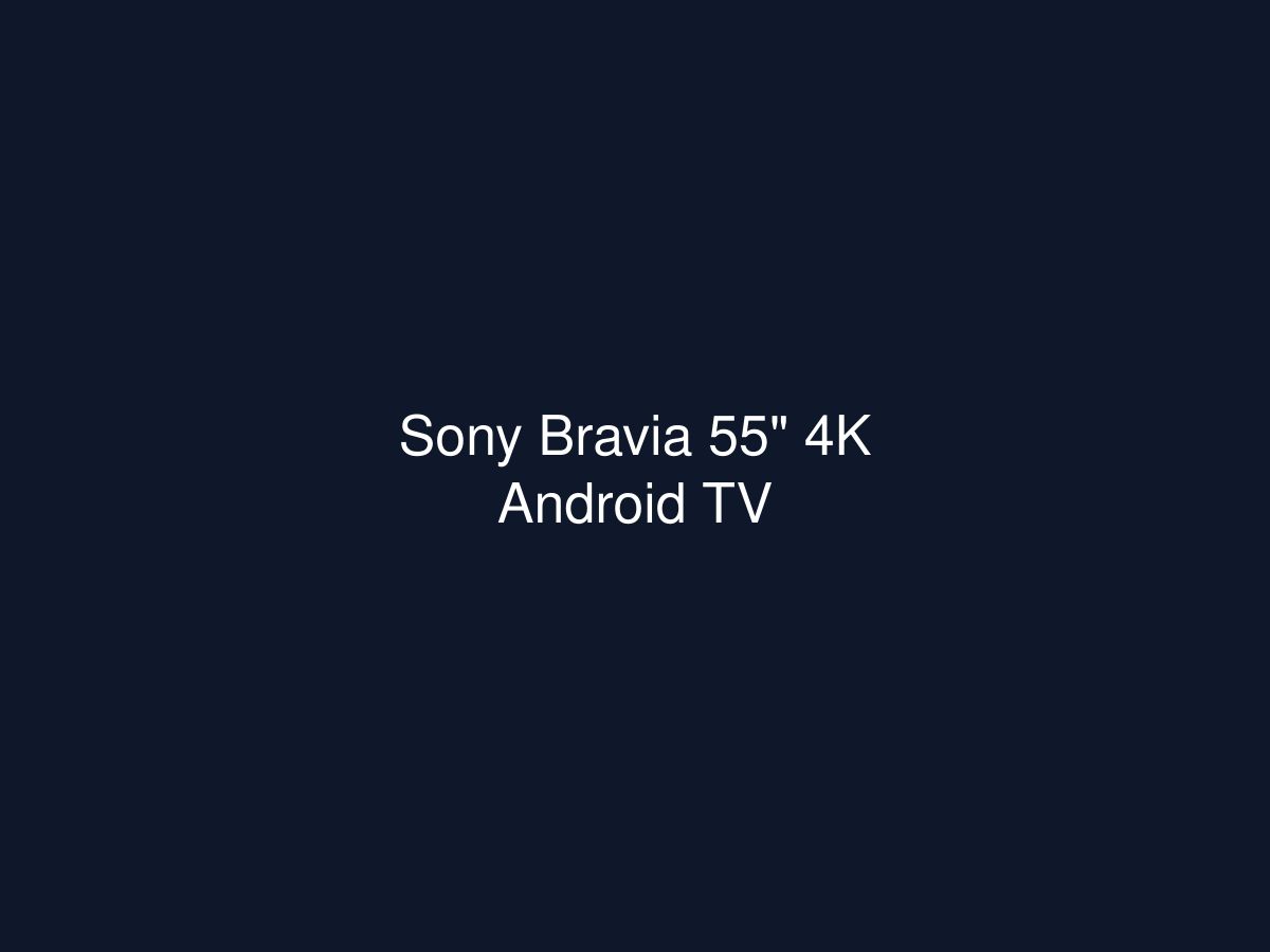 Sony Bravia 55" 4K Android TV — photo 1 of 1