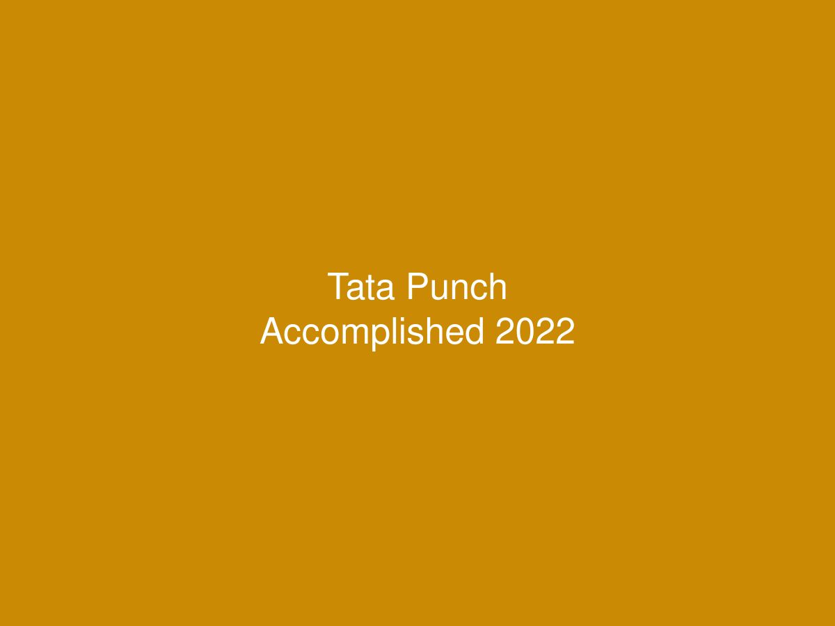Tata Punch Accomplished 2022 — photo 1 of 1