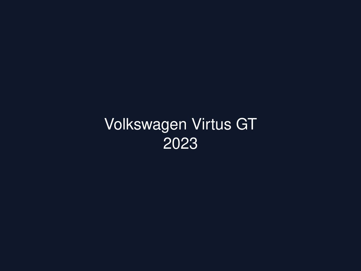 Volkswagen Virtus GT 2023 — photo 1 of 1