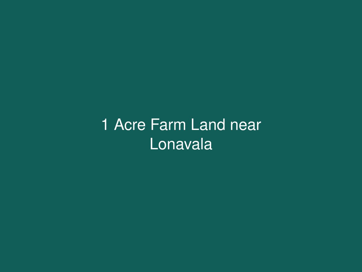 1 Acre Farm Land near Lonavala — photo 1 of 1