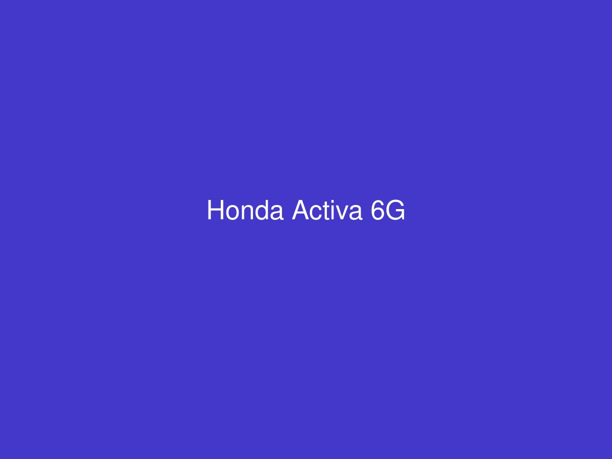 Honda Activa 6G — photo 1 of 1