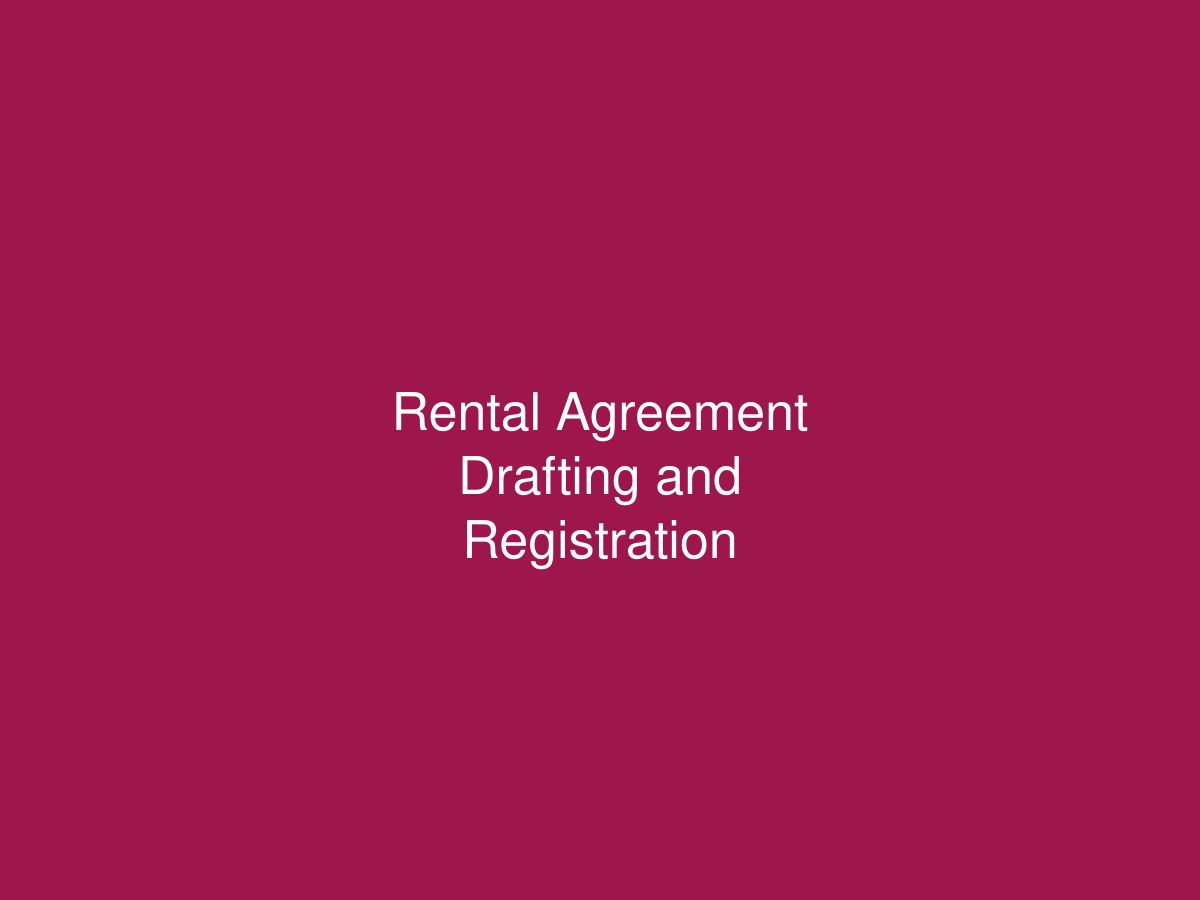 Rental Agreement Drafting and Registration — photo 1 of 1