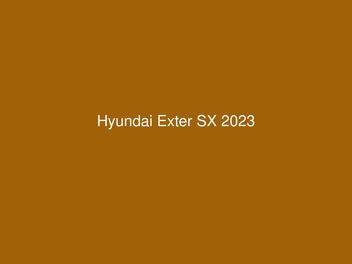 Hyundai Exter SX 2023 — photo 1 of 1