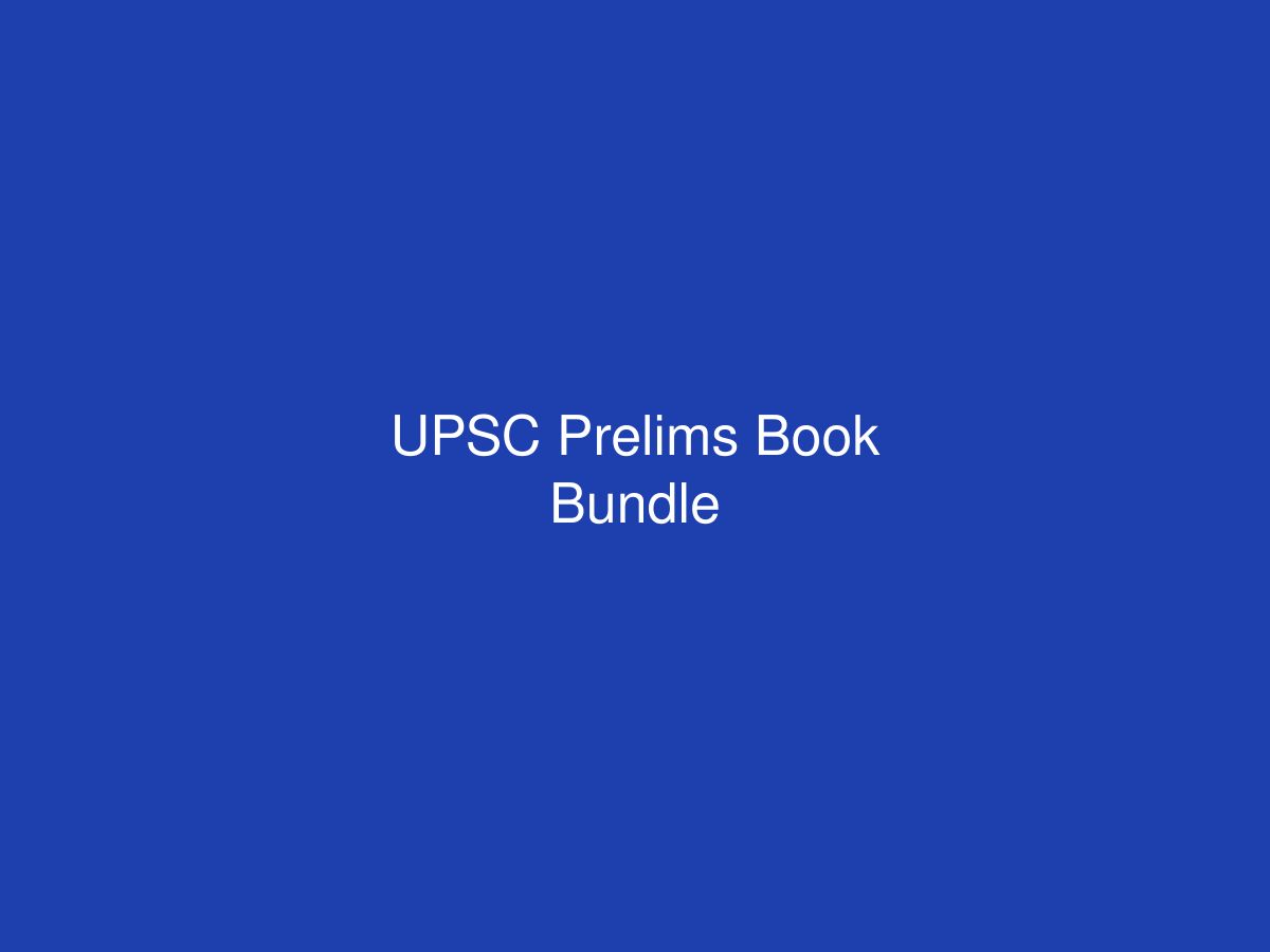 UPSC Prelims Book Bundle — photo 1 of 1
