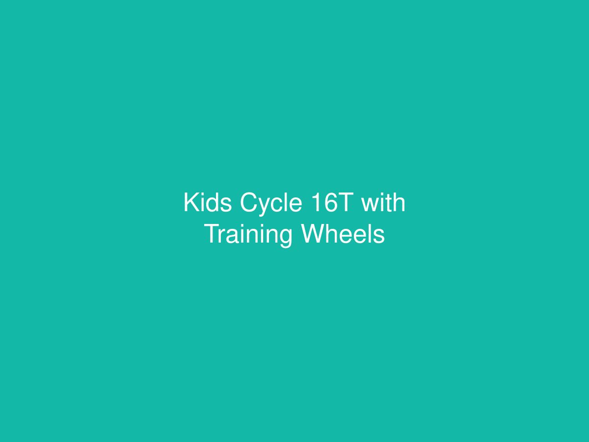 Kids Cycle 16T with Training Wheels — photo 1 of 1