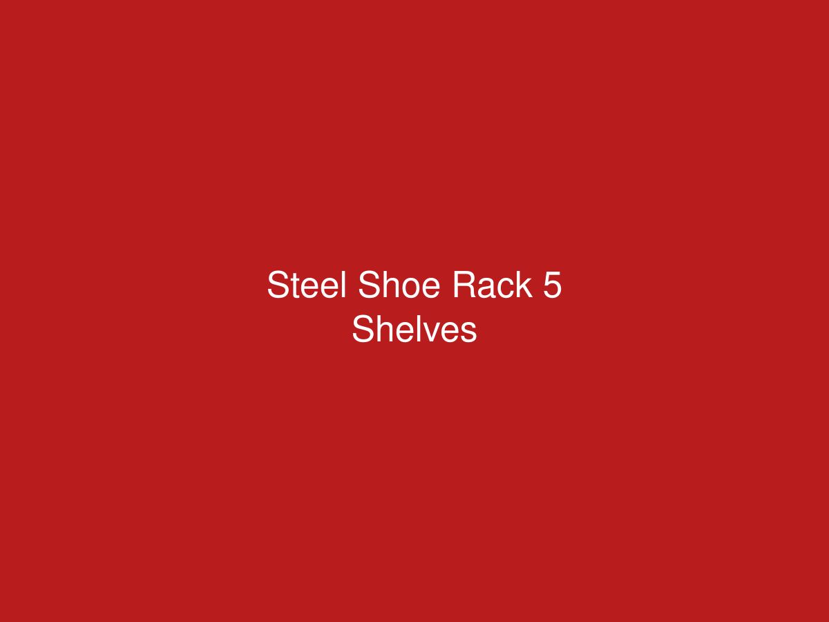 Steel Shoe Rack 5 Shelves — photo 1 of 1