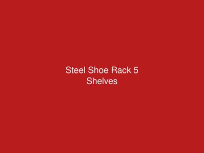 Steel Shoe Rack 5 Shelves