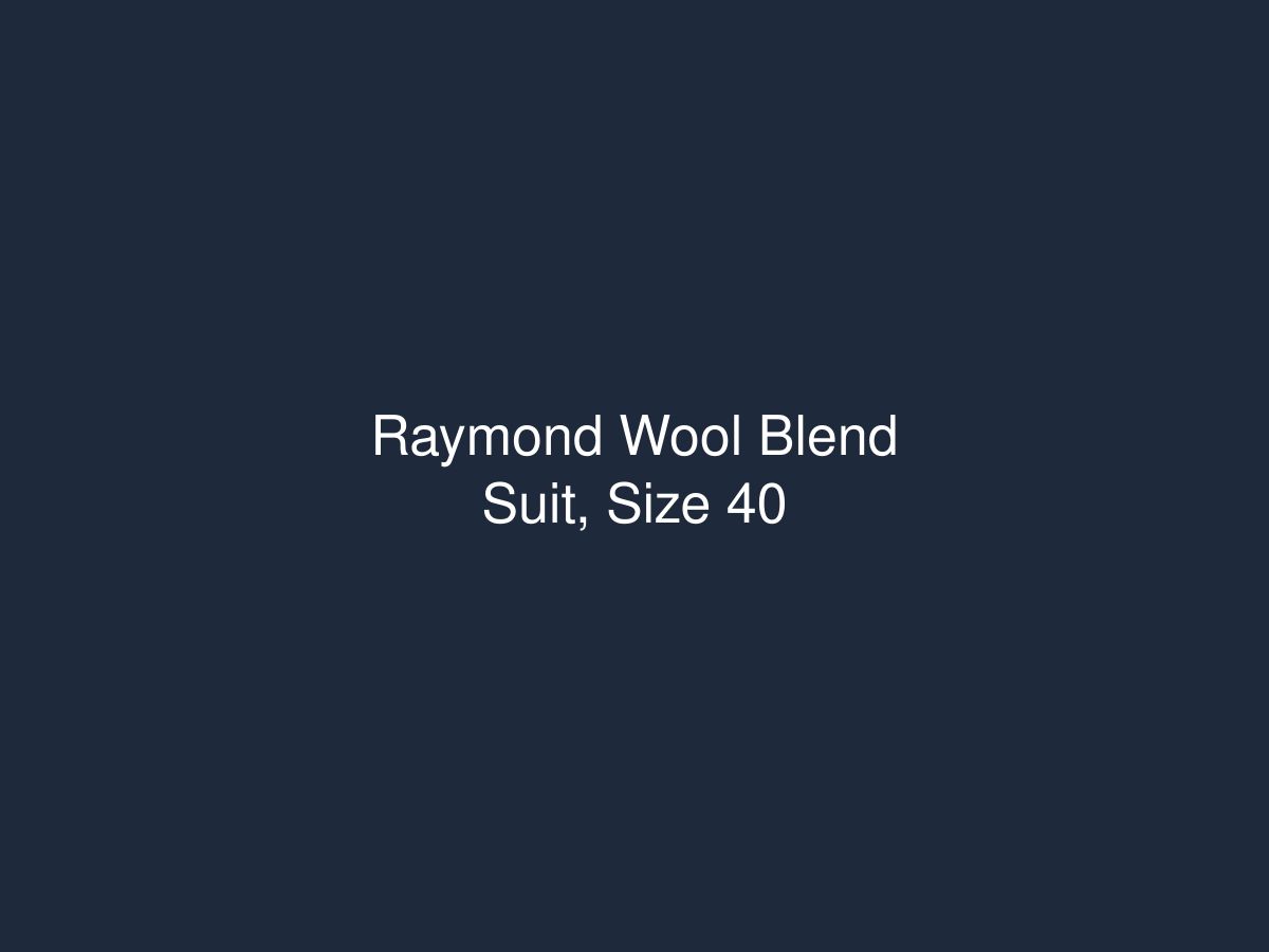 Raymond Wool Blend Suit, Size 40 — photo 1 of 1