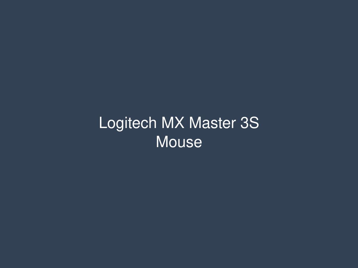 Logitech MX Master 3S Mouse — photo 1 of 1