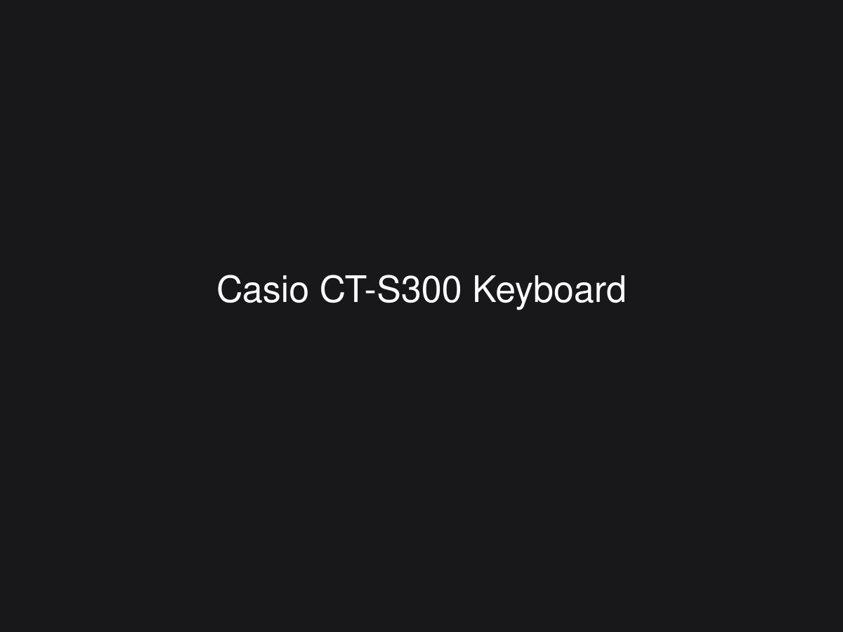 Casio CT-S300 Keyboard — photo 1 of 1