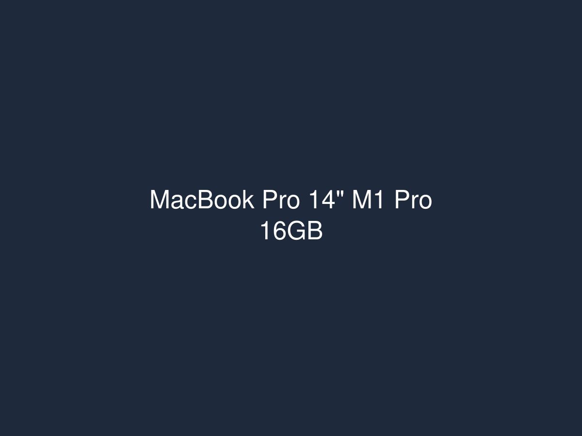 MacBook Pro 14" M1 Pro 16GB — photo 1 of 1