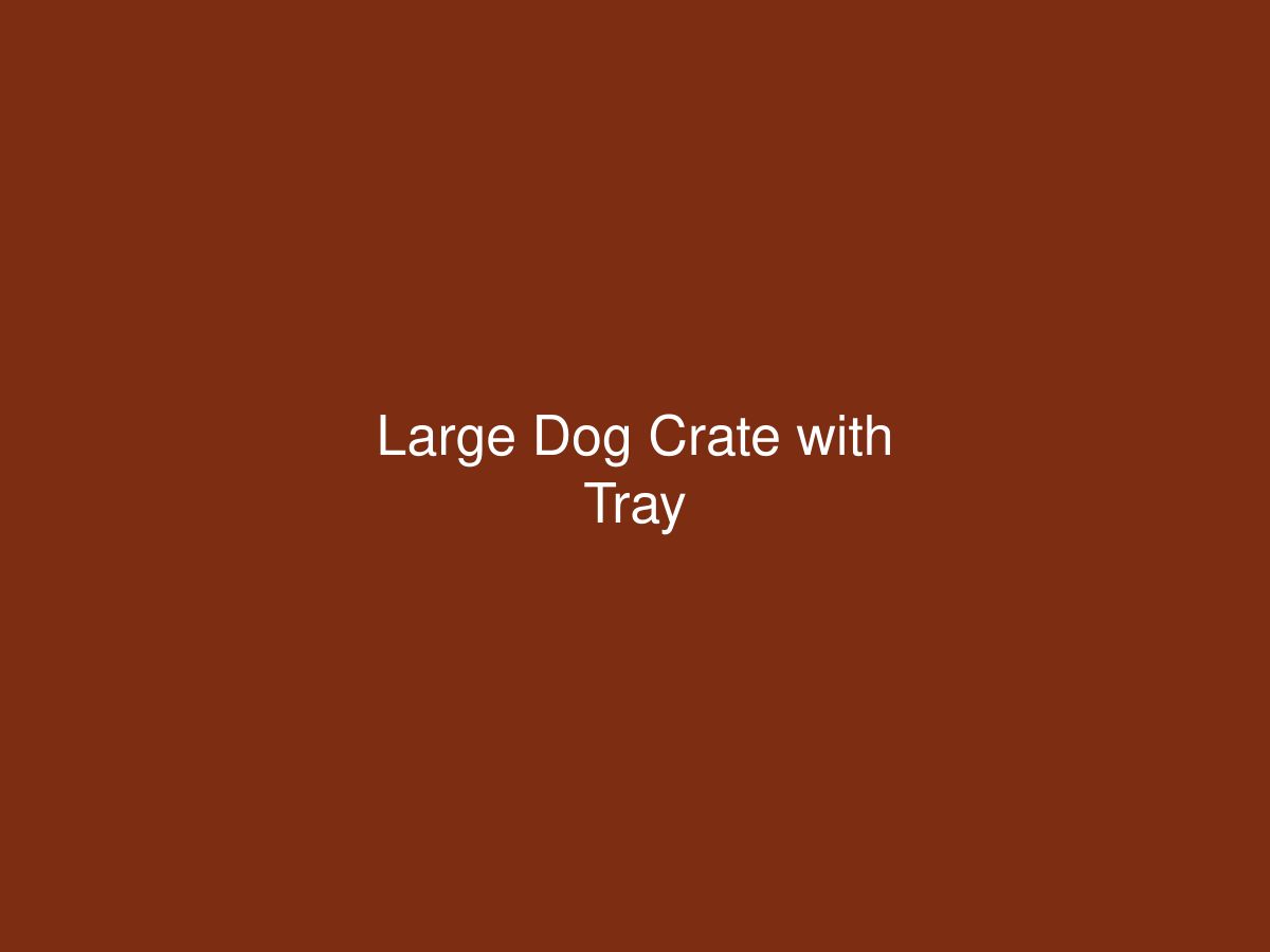 Large Dog Crate with Tray — photo 1 of 1