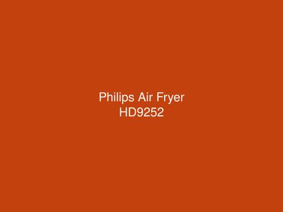 Philips Air Fryer HD9252
