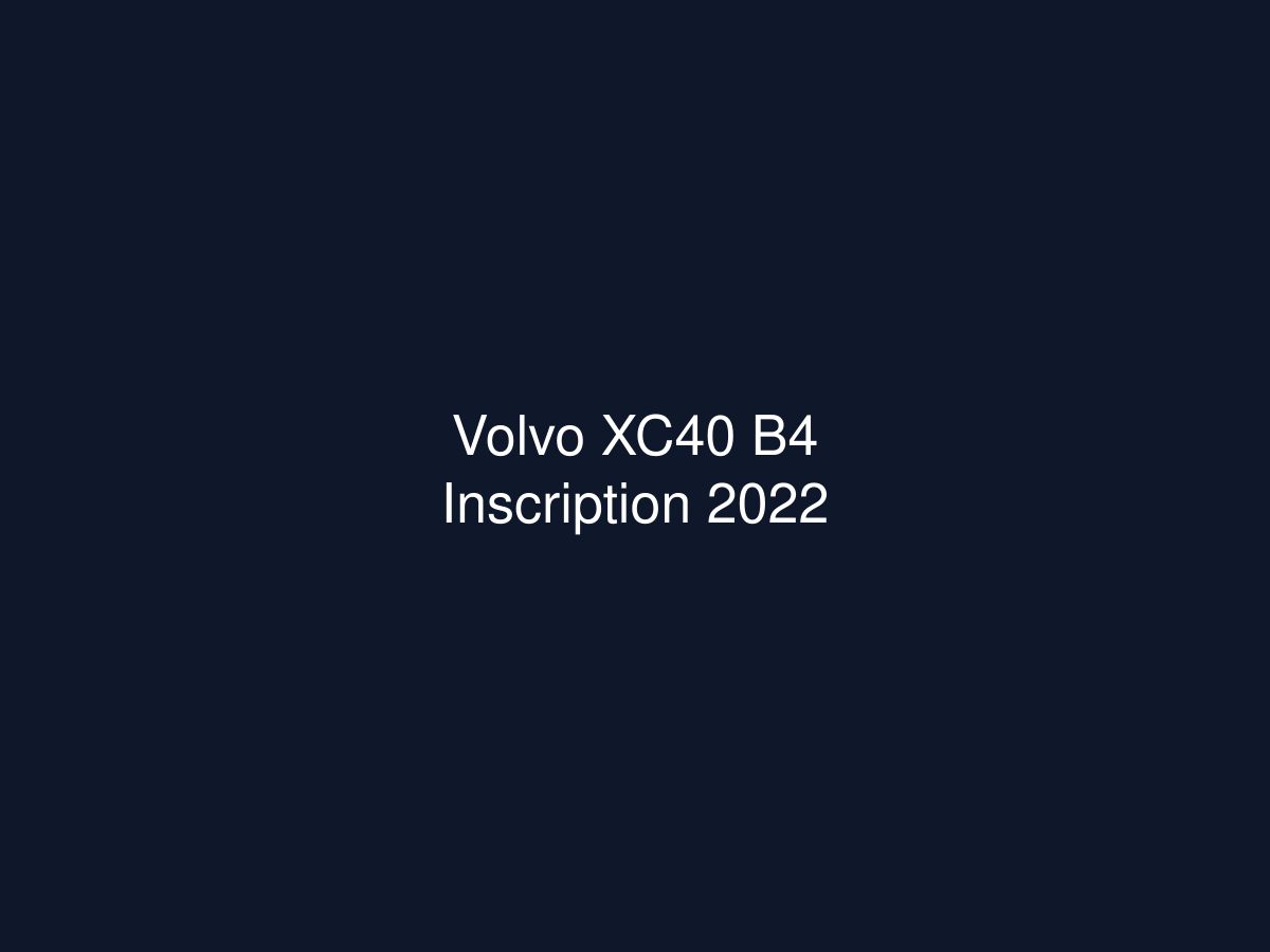 Volvo XC40 B4 Inscription 2022 — photo 1 of 1