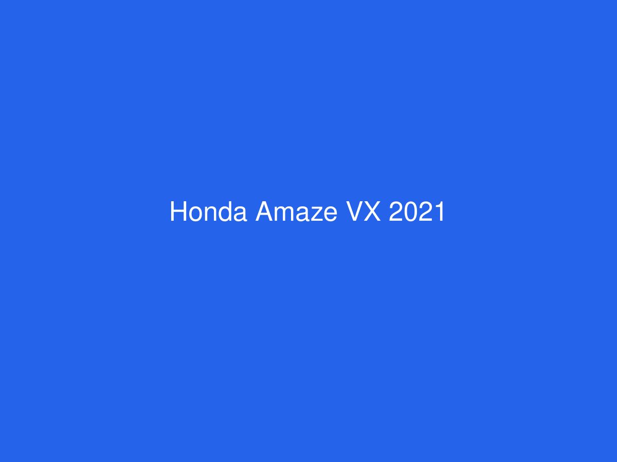 Honda Amaze VX 2021 — photo 1 of 1
