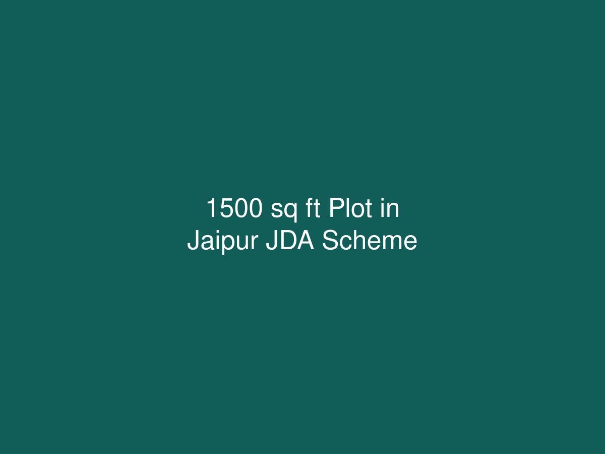 1500 sq ft Plot in Jaipur JDA Scheme — photo 1 of 1