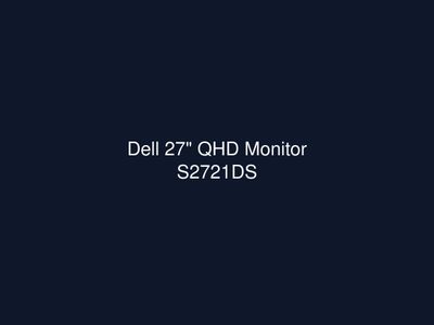 Dell 27" QHD Monitor S2721DS