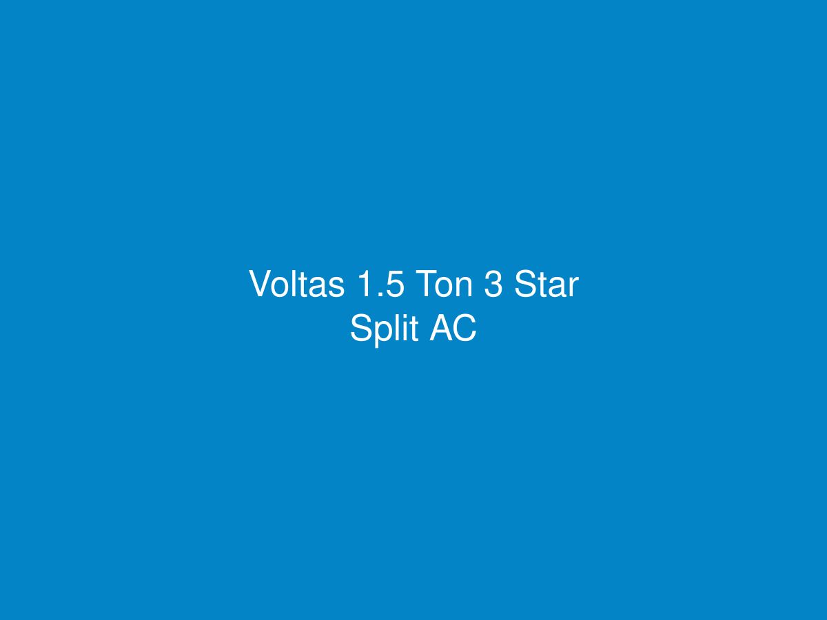 Voltas 1.5 Ton 3 Star Split AC — photo 1 of 1