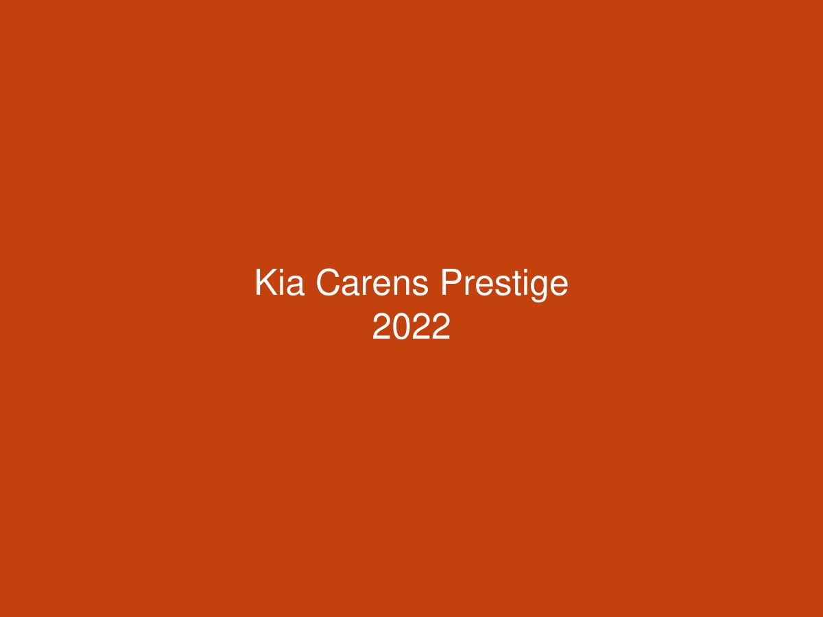 Kia Carens Prestige 2022 — photo 1 of 1