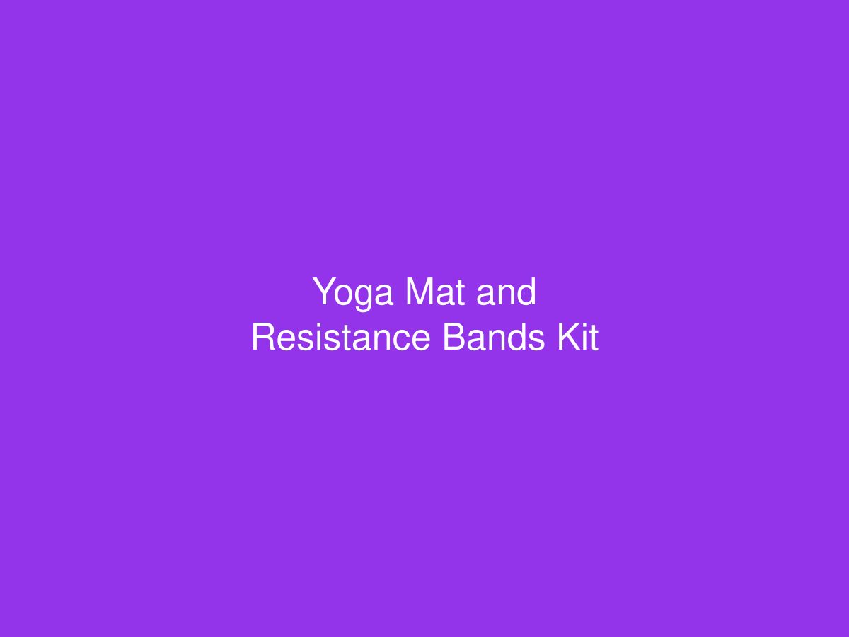 Yoga Mat and Resistance Bands Kit — photo 1 of 1