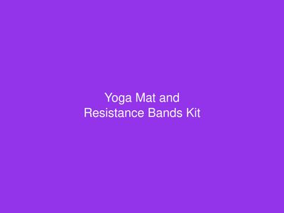 Yoga Mat and Resistance Bands Kit