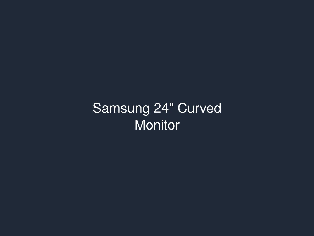 Samsung 24" Curved Monitor — photo 1 of 1