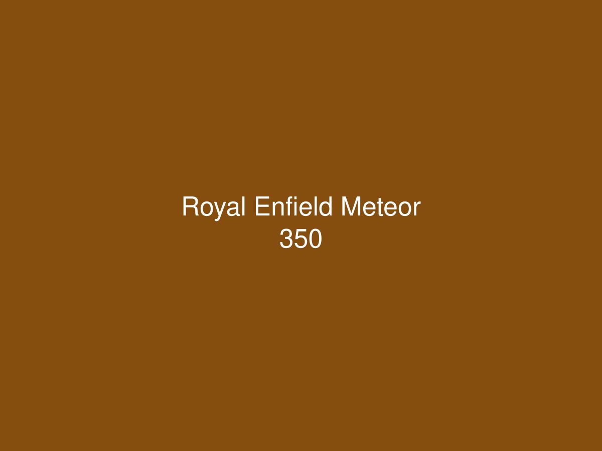 Royal Enfield Meteor 350 — photo 1 of 1