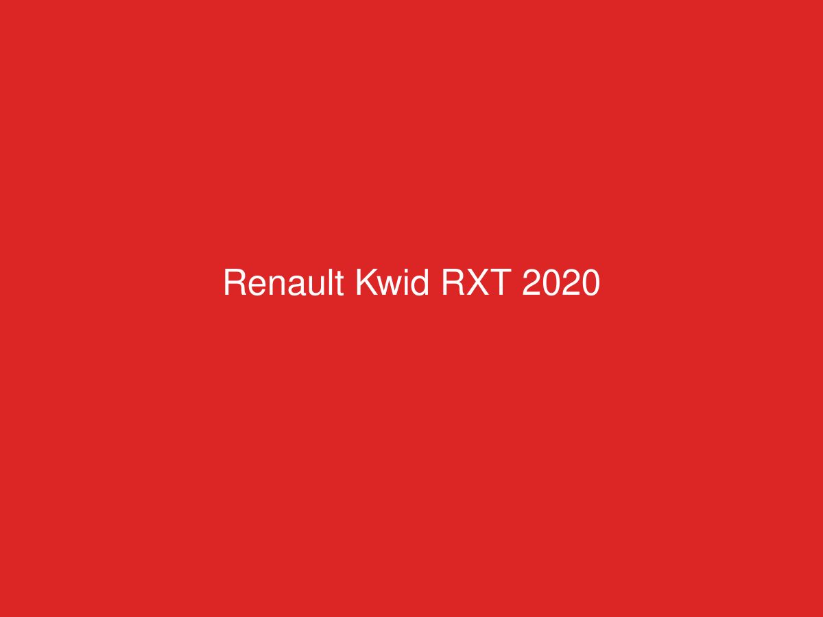 Renault Kwid RXT 2020 — photo 1 of 1