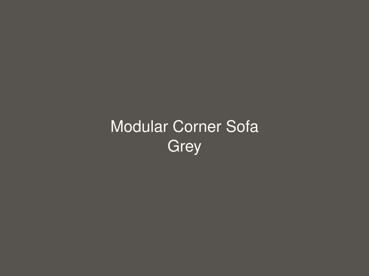 Modular Corner Sofa Grey — photo 1 of 1