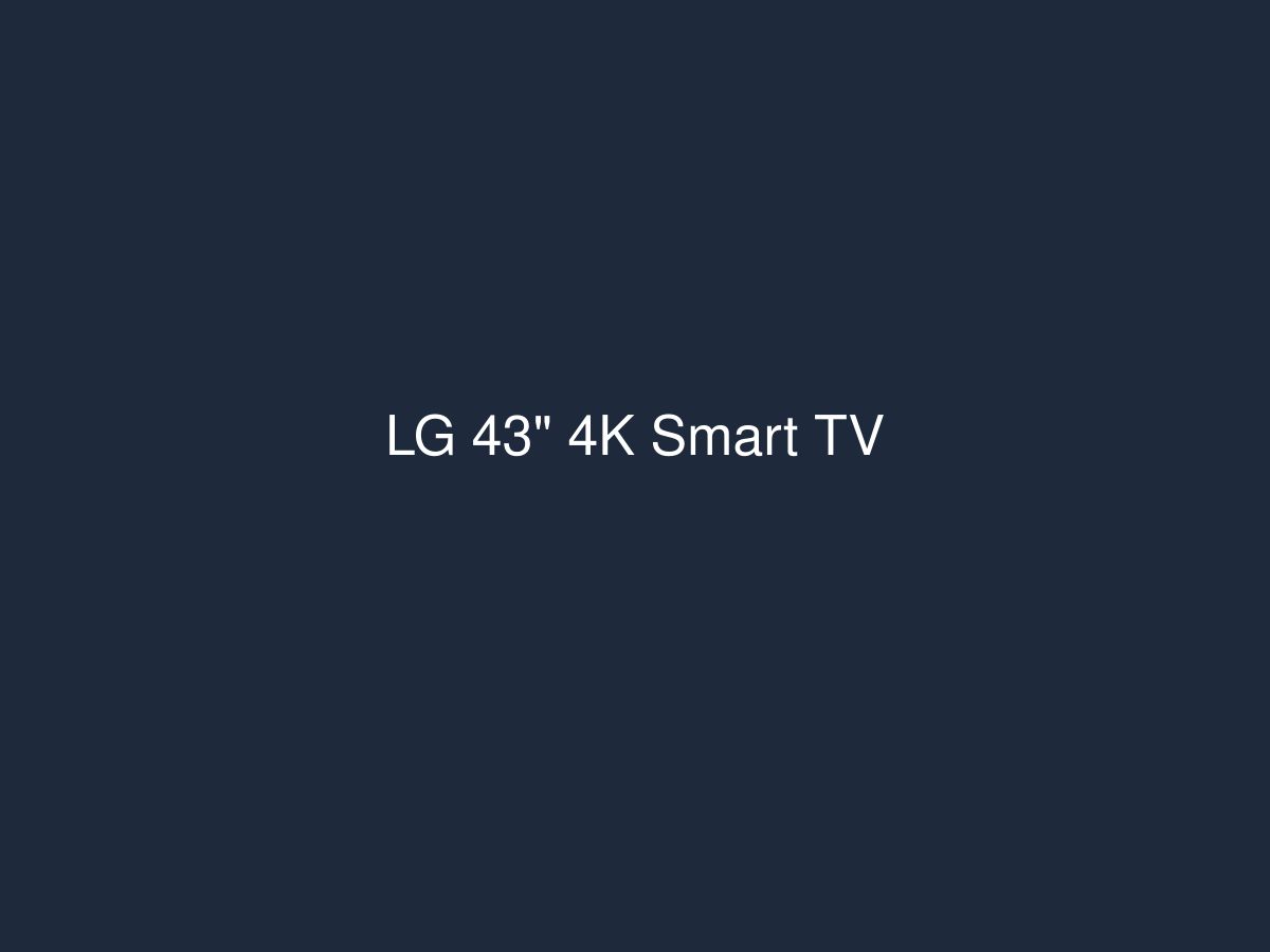 LG 43" 4K Smart TV — photo 1 of 1