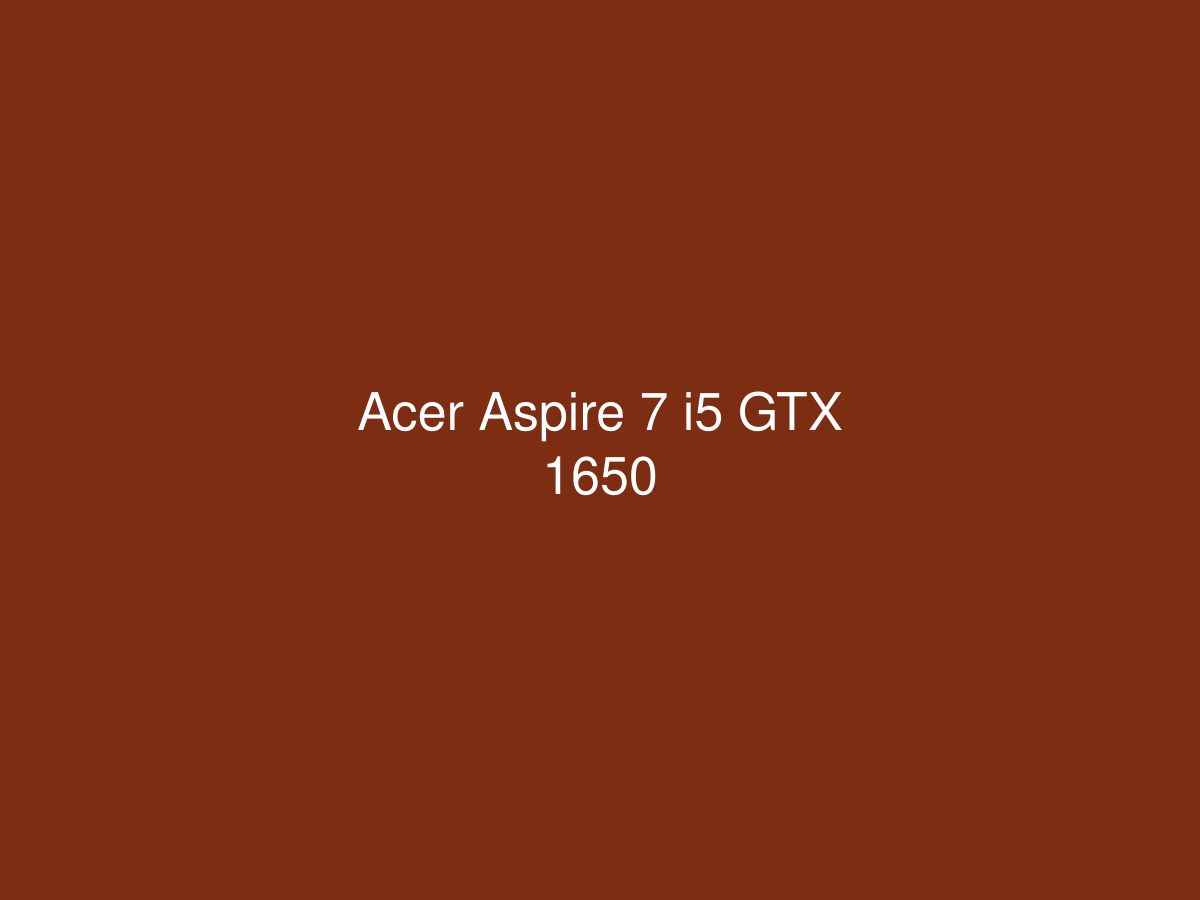 Acer Aspire 7 i5 GTX 1650 — photo 1 of 1