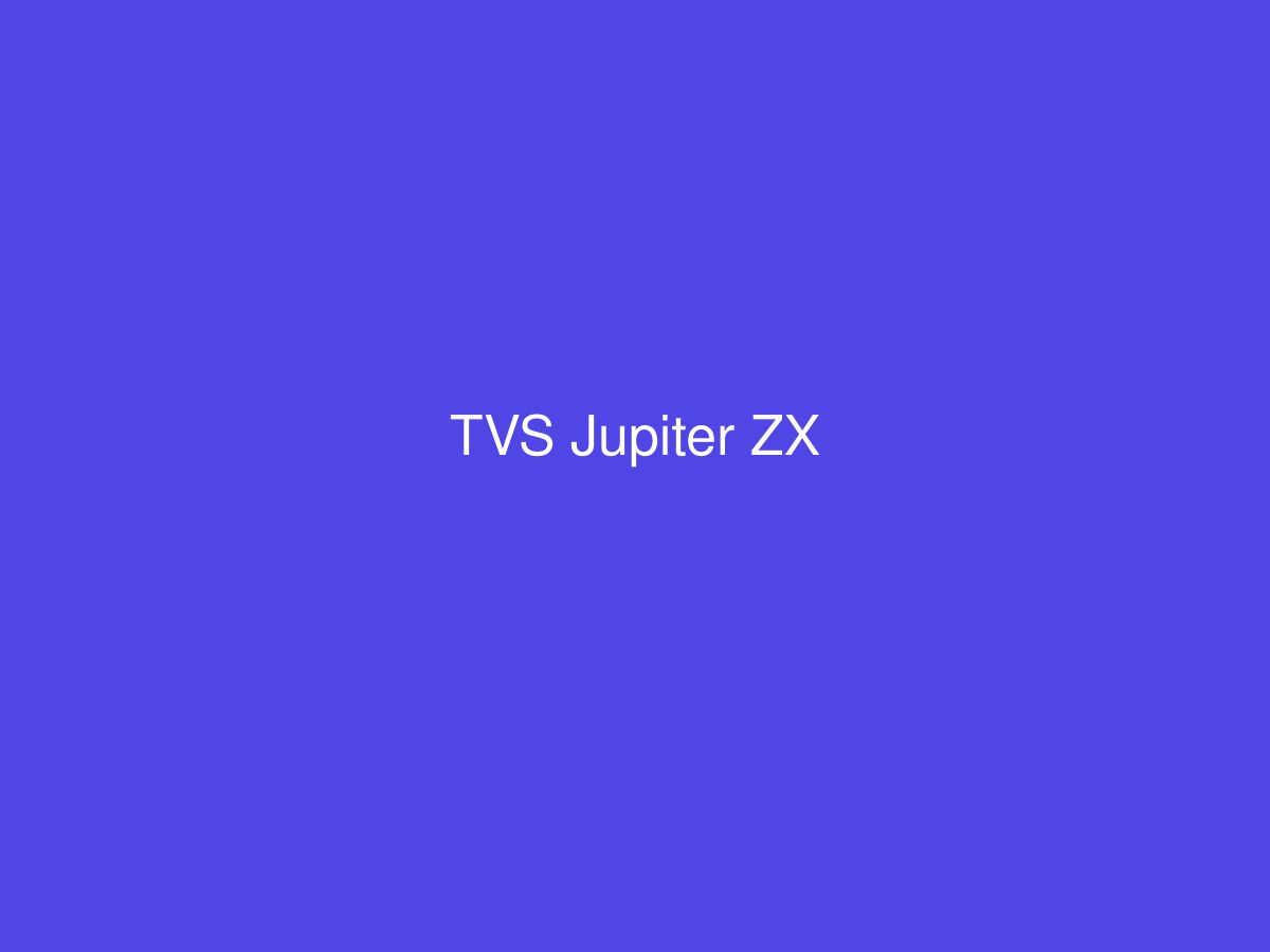 TVS Jupiter ZX — photo 1 of 1