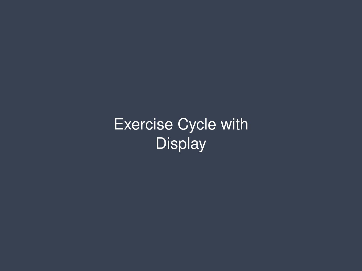 Exercise Cycle with Display — photo 1 of 1