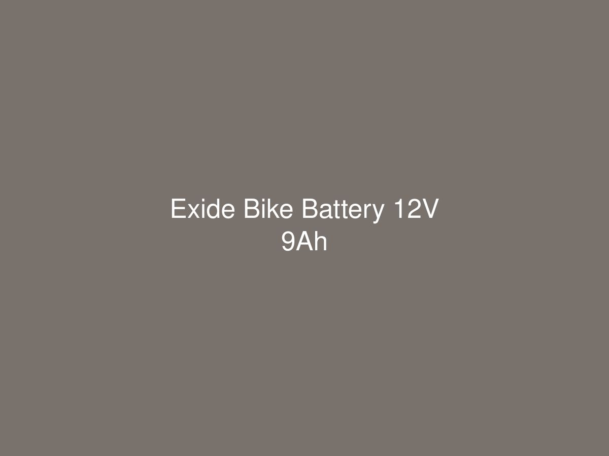 Exide Bike Battery 12V 9Ah — photo 1 of 1