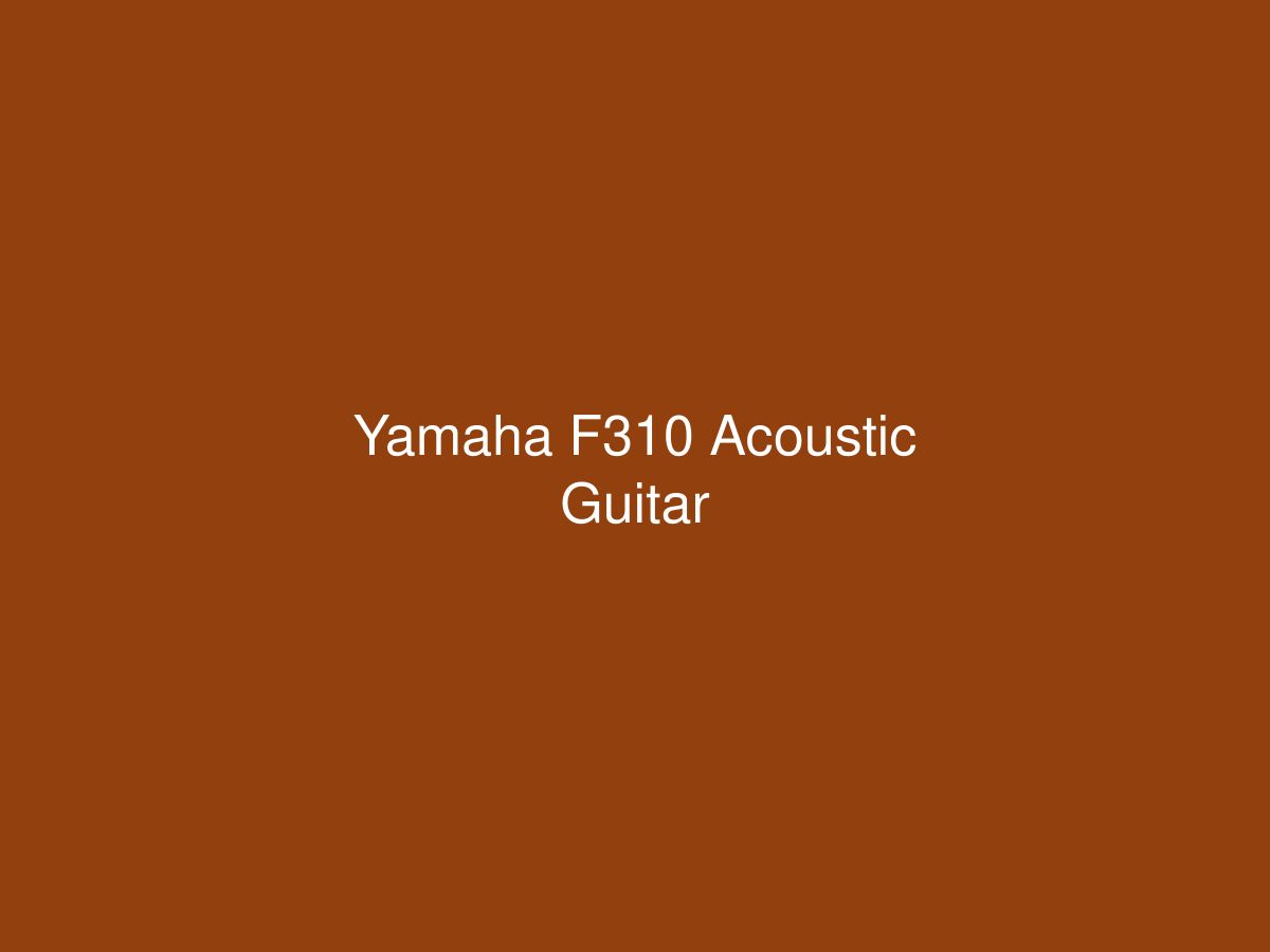 Yamaha F310 Acoustic Guitar — photo 1 of 1