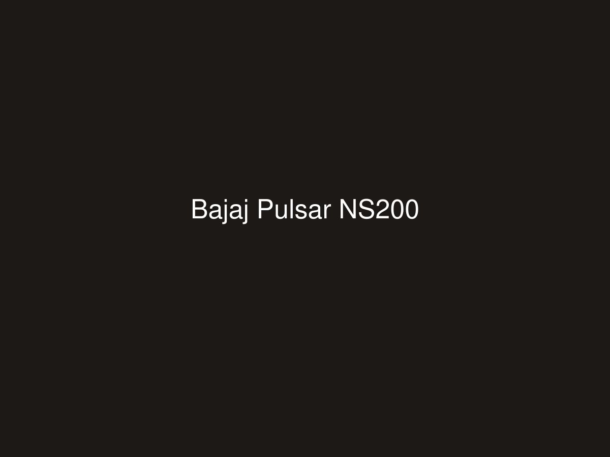 Bajaj Pulsar NS200 — photo 1 of 1