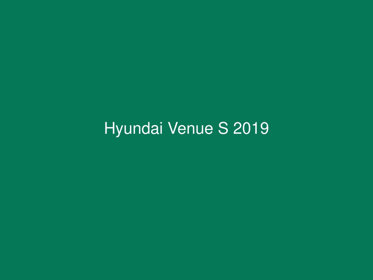 Hyundai Venue S 2019 — photo 1 of 1