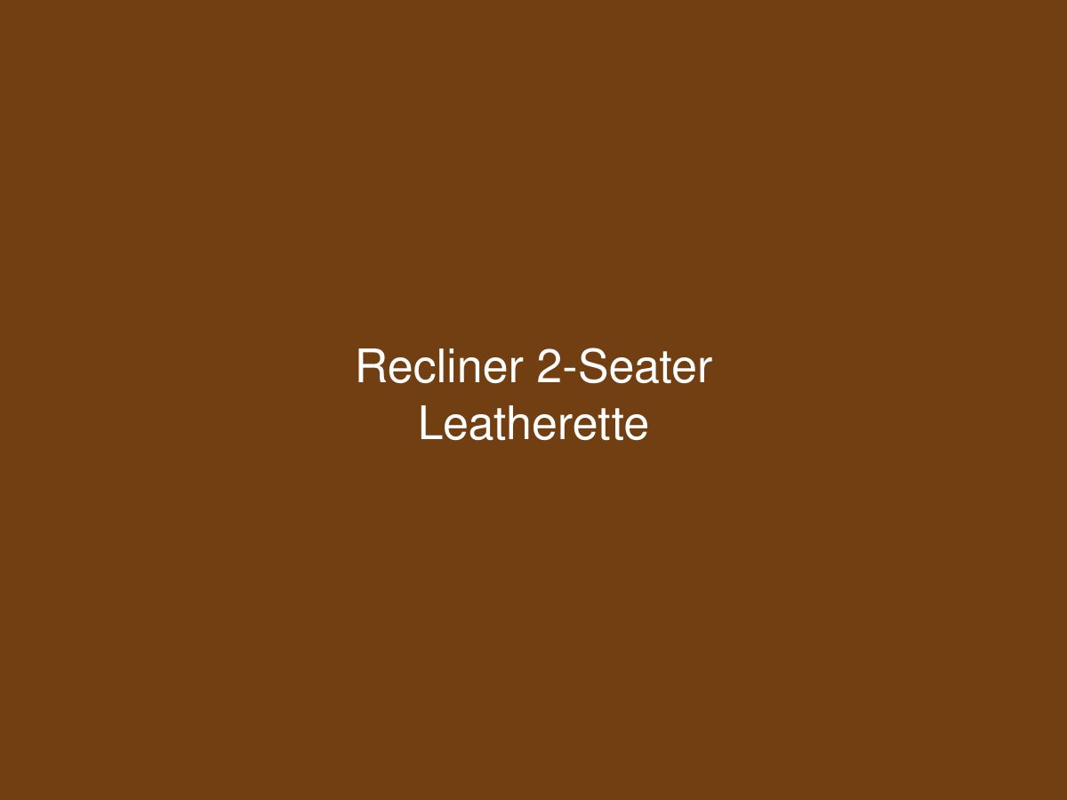 Recliner 2-Seater Leatherette — photo 1 of 1
